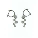 EDC0050 18k White Gold Diamond Earrings