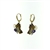 EDC0054 18k Yellow Gold Diamond Amethyst Earrings