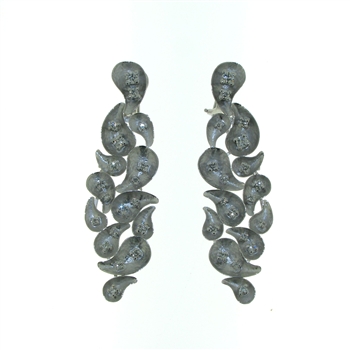 EDC01048 18k White Gold Diamond Earrings