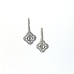 EDC01055 18k White Gold Diamond Earrings