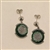 EDC01059 18k White Gold Green Quartz Earrings
