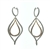 EDC0166 18k White & Rose Gold Diamond Earrings