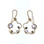 EDP0022 18k Rose Gold Diamond Amethyst Earrings