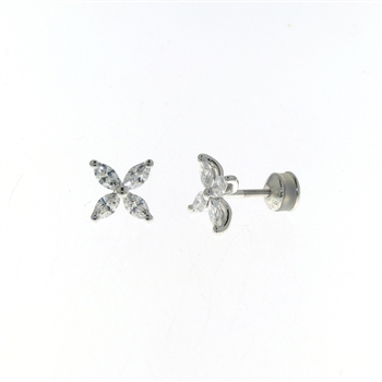 EDP0045 18k White Gold Diamond Earrings