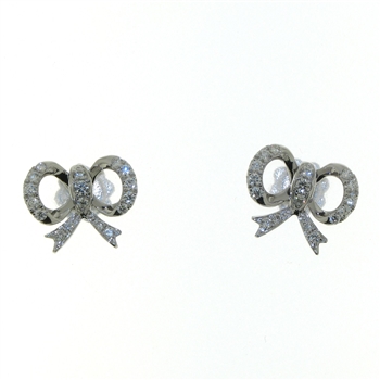 EDP0053 18k White Gold Diamond Earrings