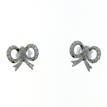 EDP0053 18k White Gold Diamond Earrings