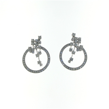 EDP2014 18k White Gold Diamond Earrings
