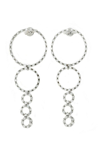 EDP2110 18k White Gold Diamond Earrings