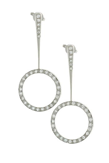 EDP2112 18k White Gold Diamond Earrings