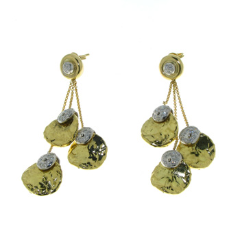 EDP2173 18k Yellow Gold Diamond Earrings