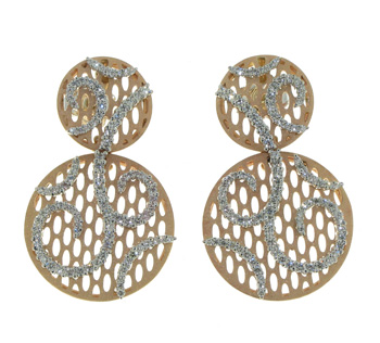 EDP2643 18k Rose Gold Diamond Earrings