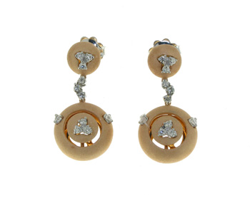 EDP2644 18k Rose Gold Diamond Earrings