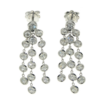 EDP2649 18k White Gold Diamond Earrings