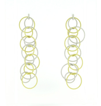 EGP2018 18k White & Yellow Gold Earrings