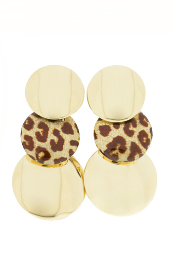 EGP2020 18k Yellow Gold Enamel Earrings