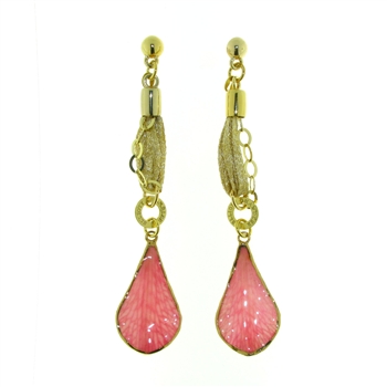 ESS1166 Sterling Silver Petal Earrings