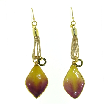 ESS1169 Sterling Silver Petal Earrings