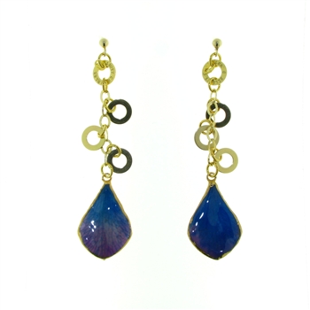 ESS1171 Sterling Silver Petal Earrings