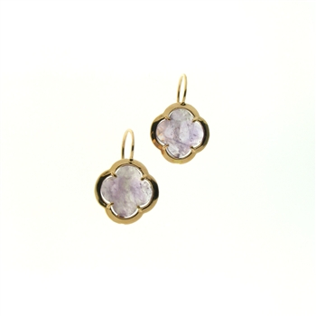 ESS1225 Sterling Silver Amethyst Earrings