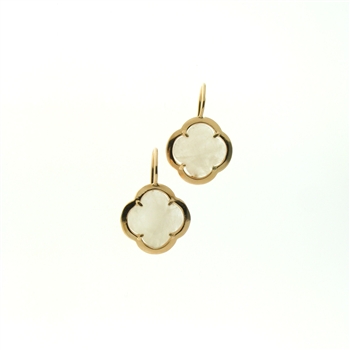 ESS1227 Sterling Silver Pink Quartz Earrings