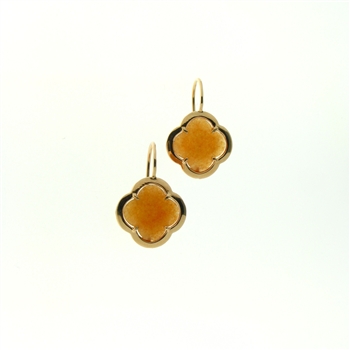 ESS1228 Sterling Silver Orange Quartz Earrings
