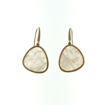 ESS1231 Sterling Silver Pink Quartz Earrings
