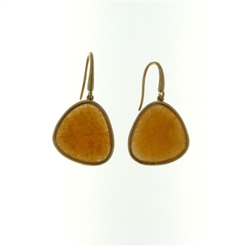 ESS1232 Sterling Silver Orange Quartz Earrings