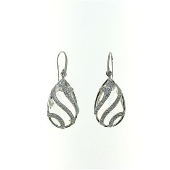 ESS9023 Sterling Silver Crystal Earrings