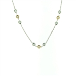 NEC0049 18k White Gold Diamond Necklace