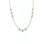 NEC0052 18k Rose Gold Diamond Necklace
