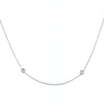 NEC01002 18k White Gold Diamond Necklace