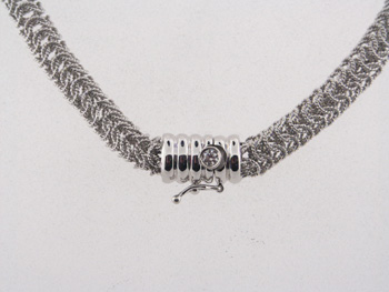 NEC1047 18k White Gold Diamond Necklace