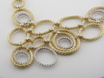 NEC1056 18k Yellow & White Gold Diamond Necklace