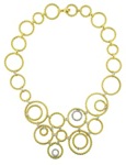 NEC1058 18k Yellow & White Gold Diamond Necklace