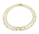 NEC1061 18k White & Yellow Gold Diamond Necklace