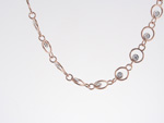 NEC1068 18k Rose & White Gold Diamond Necklace
