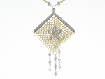 NEC1069 18k White & Yellow Gold Diamond Necklace