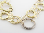 NEC1071 18k White & Yellow Gold Diamond Necklace
