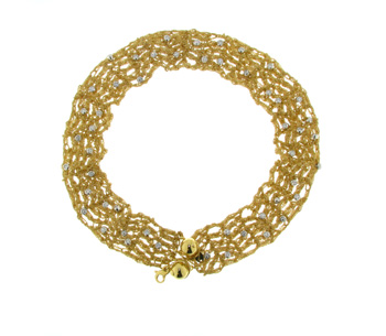 NEC1084 18k Yellow Gold Diamond Necklace