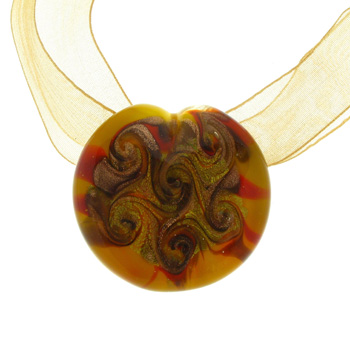 NLS1016 Silk Murano Glass Necklace