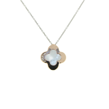 NLS1153 Mother of Pearl 4 Leaf Clover