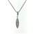 NLS1268 Sterling Silver Crystal Necklace