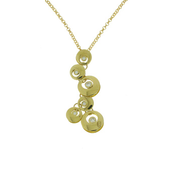 P000001 18k Yellow Gold Diamond Pendant