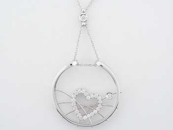PLD3225 18k White Gold Diamond Necklace