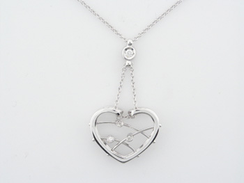 PLD3227 18k White Gold Diamond Necklace