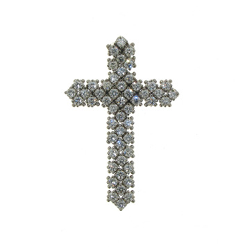 PLD3234 18k White Gold Diamond Pendant