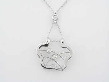 PLD3329 18k White Gold Diamond Necklace