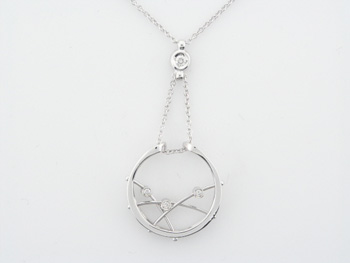 PLD3330 18k White Gold Diamond Necklace