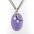 PLD3425 18k White Gold Diamond Amethyst Pendant