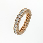 RLD0014 18k Rose Gold Diamond Ring